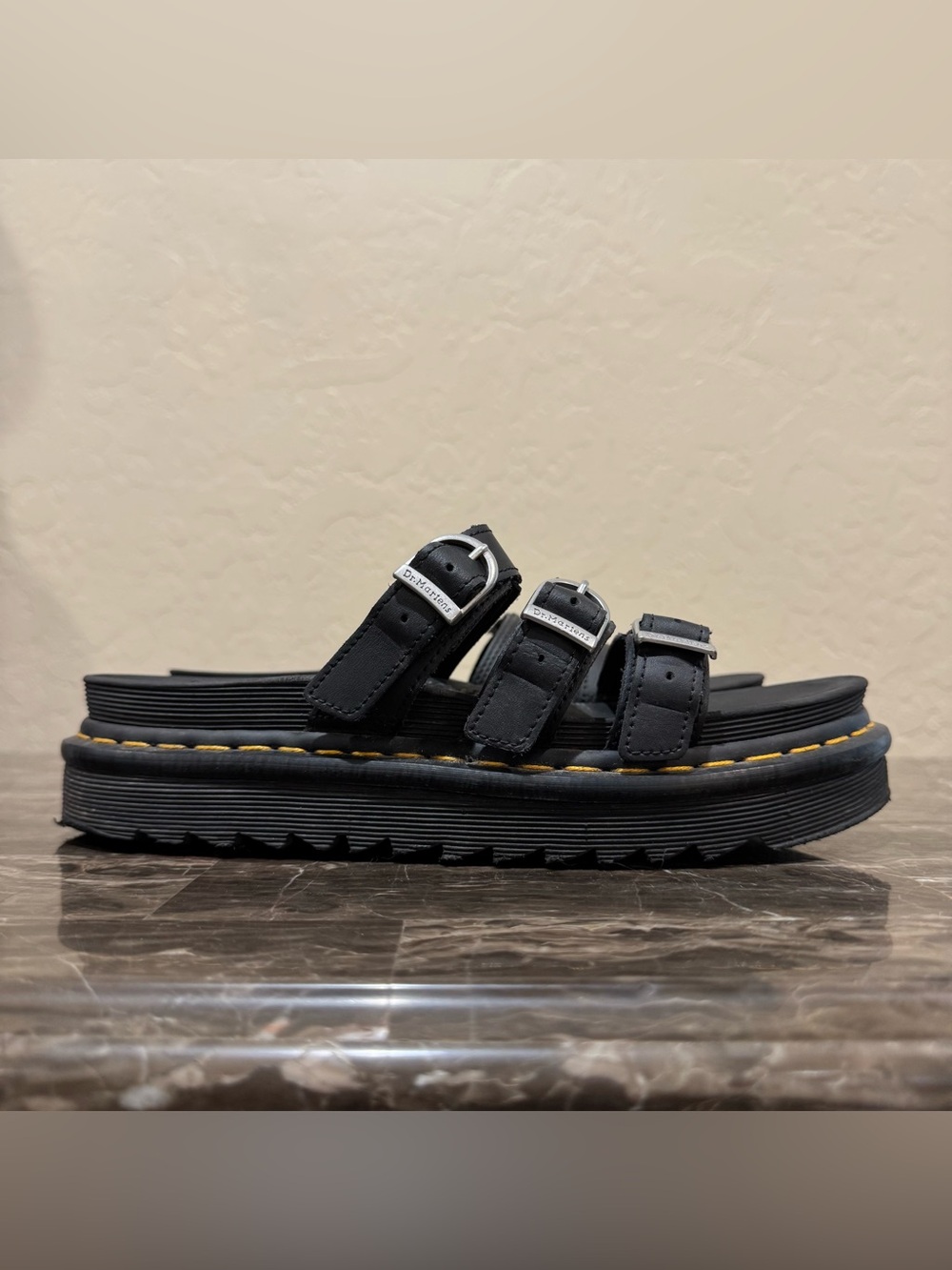 Dr. Martens Blaire Slide Leather Sandals - Picture 5 of 9